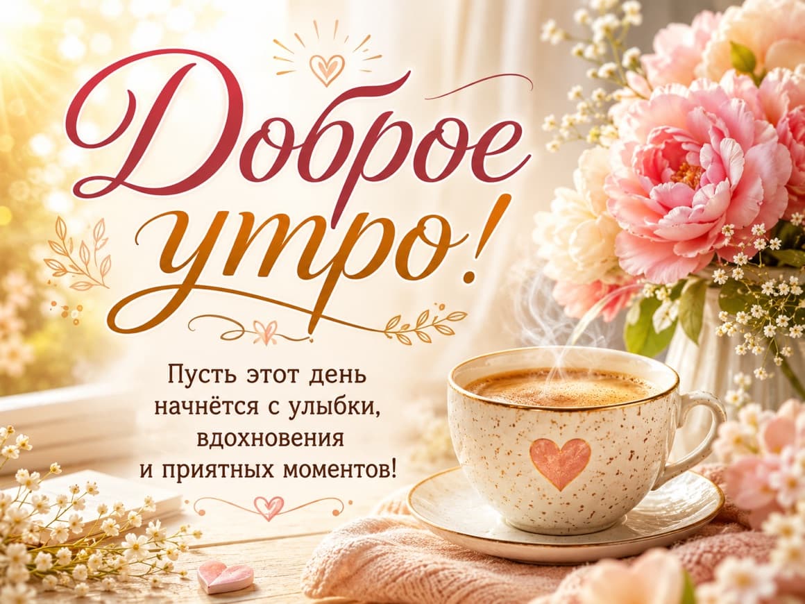 Открытка «С добрым утром!»