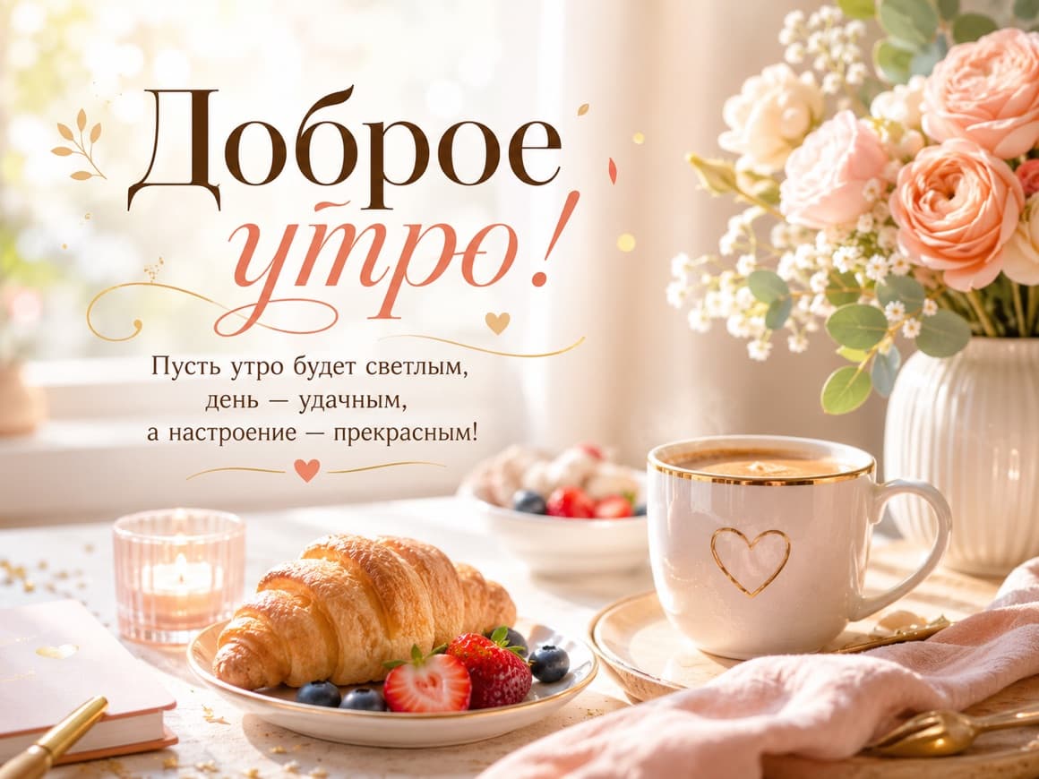 Открытка «Доброе утро!»