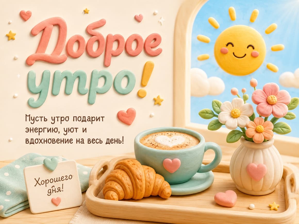 Открытка «Доброе утро!»